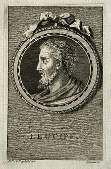 Leucippus. Line engraving by S. Beyssent after Mlle C. Reyde Wellcome V0003528.jpg