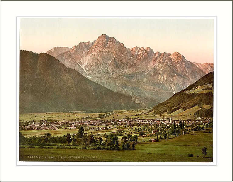 File:Lienz with the Spitzkolft (i.e. Spitzkofl) Tyrol Austro-Hungary.jpg