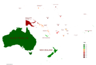 Life expectancy map -Oceania -2020 -with names.png