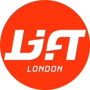"Lift", half-turn ambigram logo.