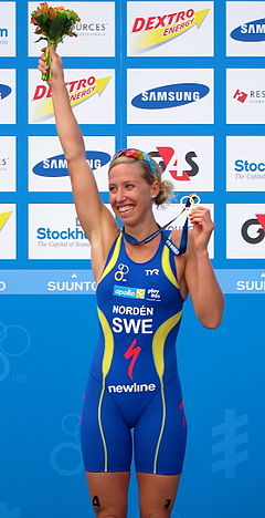 Lisa Nordén, triathlonvärldsmästare 2012.