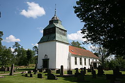 Lystros kirke set fra sydvest