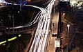 2013-12-10 16:35 Light trails in Canary Wharf.