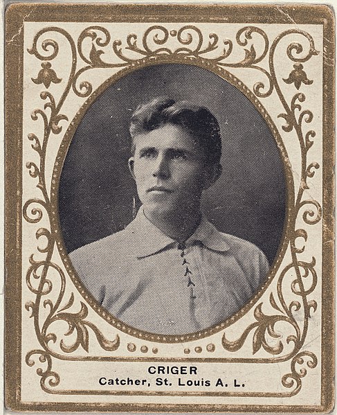 File:Lou Criger, St. Louis Browns, baseball card portrait LCCN2007683794.jpg