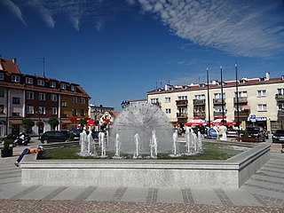 Lubawa Place in Warmian-Masurian Voivodeship, Poland