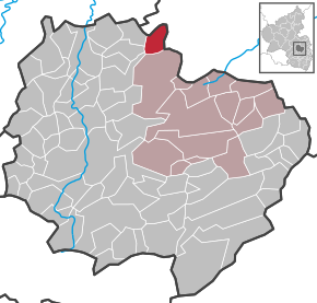 Poziția Mörsfeld pe harta districtului Donnersbergkreis