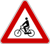 Cyclists crossing