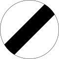 Speed limit zone ends
