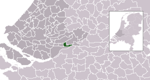 Carte de localisation de Hardinxveld-Giessendam