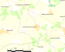 Mapa obce La Chapelle-Pouilloux