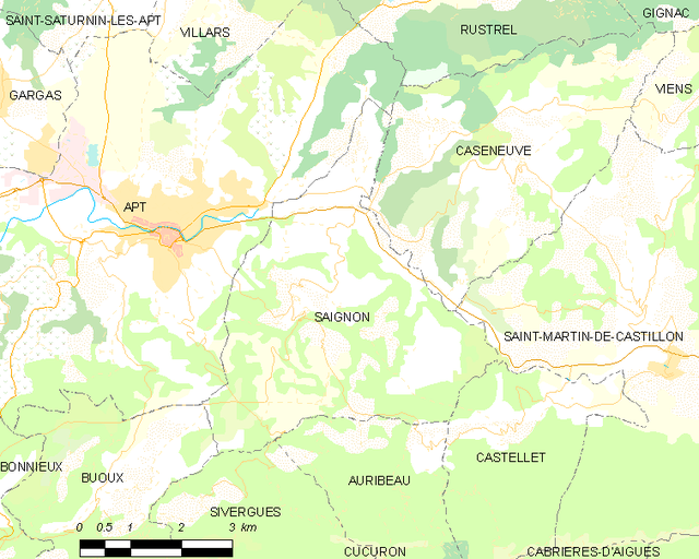 Saignon - Localizazion