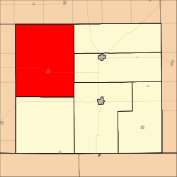 Map highlighting Township Number 1, Harper County, Kansas.svg