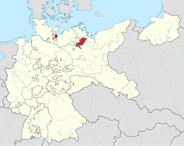 Ubicació de Mecklenburg-Schwerin