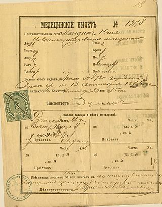 <span class="mw-page-title-main">Yellow ticket</span> Identity document of a prostitute in the Russian Empire