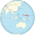 Localización de los Estados Federados de Micronesia.