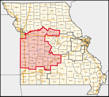 Description de l'image Missouri's 4th congressional district (since 2023).svg.