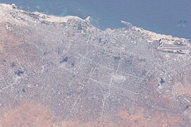 Moqadişonun Beynəlxalq kosmik stansiyasından görünüşü.