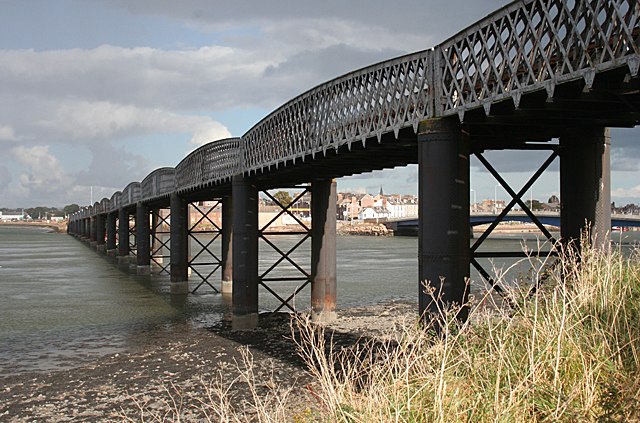 The rebuilt South Esk Viaduct