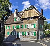 Baudenkmal Morsbach 34 Wehrturm (rechter Gebäudeteil) Haus Reinshagen (linker Gebäudeteil)