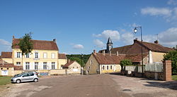 Skyline of Moutiers-en-Puisaye