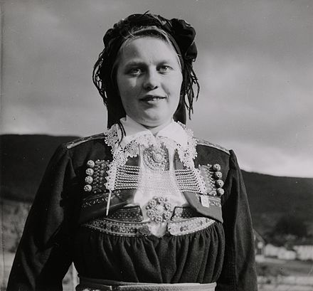 Woman in traditional Setesdal-costume