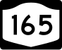 New York State Route 165 işaretçisi