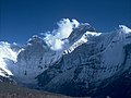 Nanda Devi north face viewed from Deo Damla approach valley June 1980.jpg