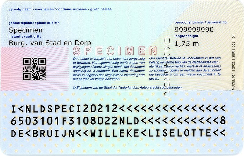 File:Nederlandse identiteitskaart 2021-II (Rug).jpg