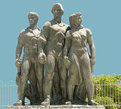 Negba monument in Israel, (1953)
