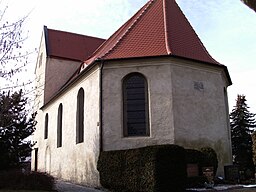 Oetzsch Church in Nempitz (Bad Dürrenberg, district of Saalekreis, Saxony-Anhalt) from the east