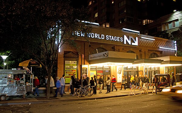 New World Stages, an off-Broadway theatre complex in Hell's Kitchen, Manhattan