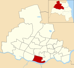 Newcastle upon Tyne UK ward map highlighting Elswick.svg