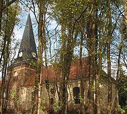 The Nieder Neuendorf church from the southeast (photo from 2013)