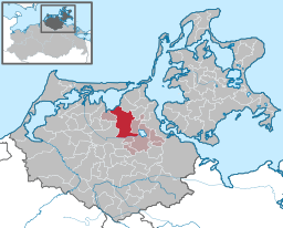 Läget för kommunen Niepars i Landkreis Vorpommern-Rügen