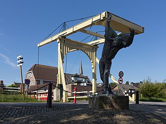 Skulptur mit Brücke (de Gele Brug)