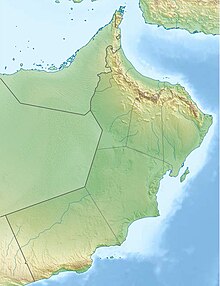 Relief Map: Oman