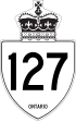 Highway 127 marker