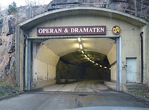 Opera & Dramaten-tunneln södra mynning.