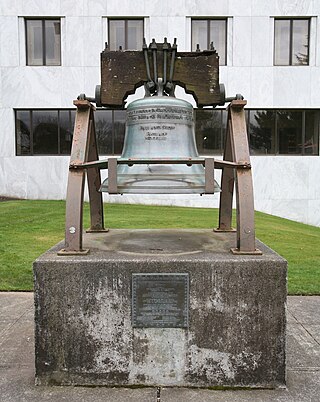 <i>Liberty Bell</i> (Oregon State Capitol) Replica bell in Salem, Oregon, U.S.