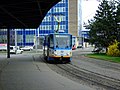 Čeština: Ostravská tramvaj na hlavním nádraží English: Tram in Ostrava at main rail station terminus, CZ