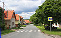 Čeština: Hlavní silnice v Přišimasech English: Main street in Přišimasy village, Czech Republic