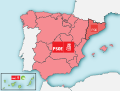 Regionální koalice Socialistické strany (PSOE).