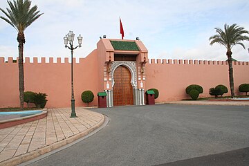 Bab al-Akhdar, the entrance to the Royal Palace on the northern side of the Inner Mechouar