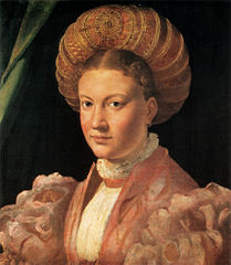 Parmigianino: Bildnis einer jungen Dame, um 1530