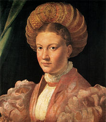 Opis obrazu Parmigianino, ritratto di costanza rangoni.jpg.