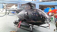 The PAF MD-520MG displayed at the Mall of Asia. PhAF MD-520MG Helicopter.JPG