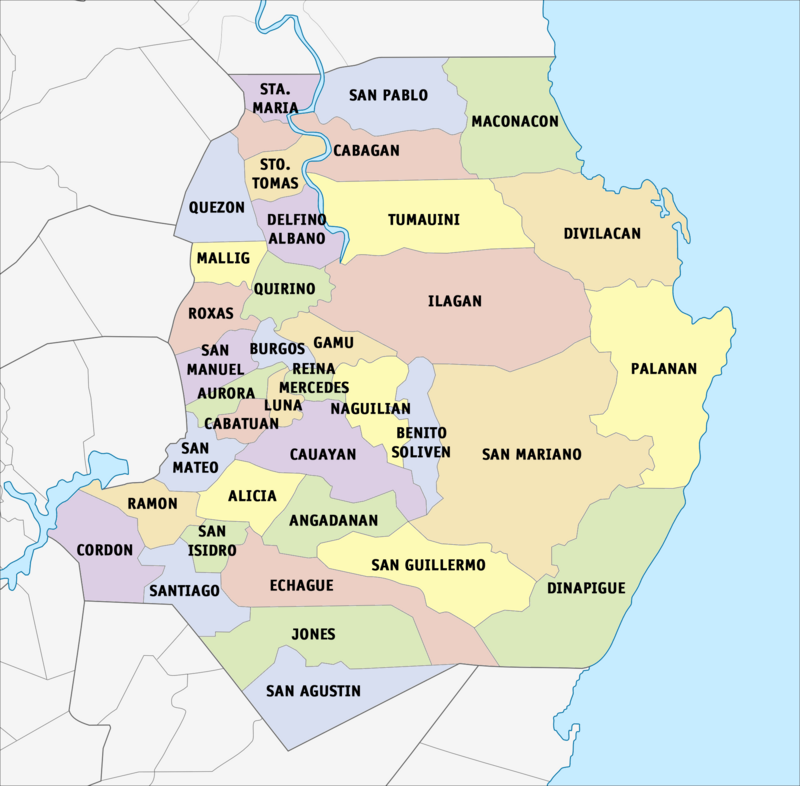 Isabela Provincial Map