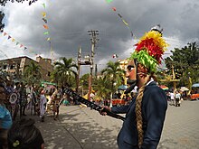 Mascara de pilatos en danza de la conquista