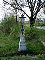 Čeština: Křížek v obci Planá, okres České Budějovice. English: Wayside cross in the municipality of Planá, České Budějovice, South Bohemian Region, Czech Republic.