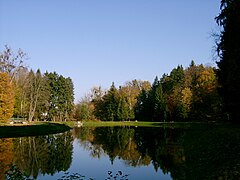 Polski: Park Zdrojowy - staw